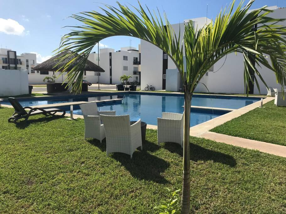 Apartamento Depa de PLAYA c/ALBERCA cerca de la 5a AVENIDA Playa del Carmen Exterior foto